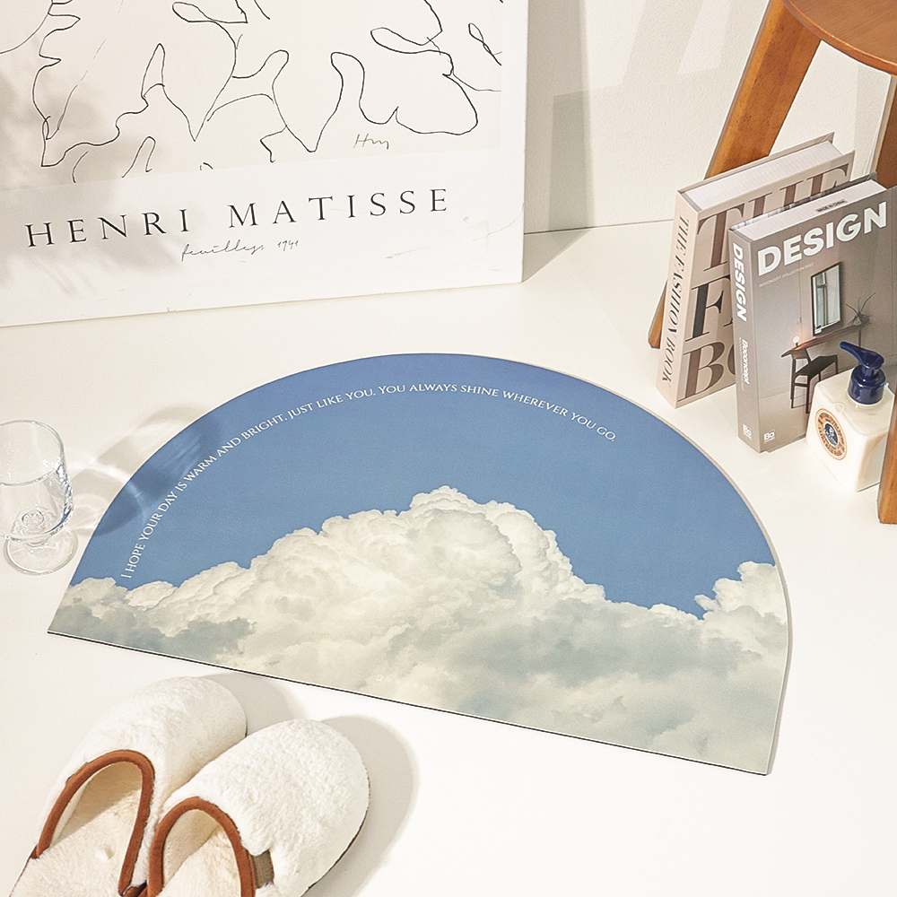 하루의공간 투데이 규조토 발매트 브라이이트 데이 화장실 욕실 주방 현관 빨아쓰는 미끄럼 방지 워셔블 매트