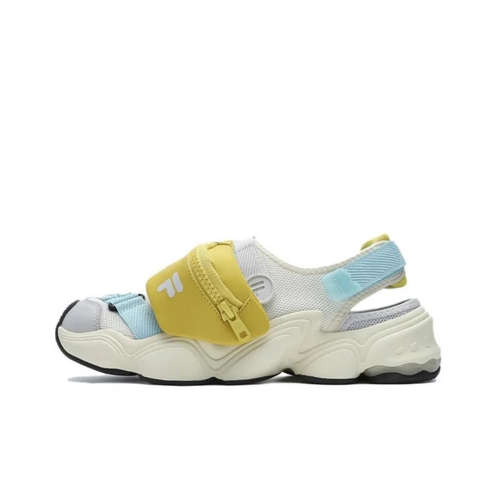 FILA 휠라 퓨전 파우치 샌들 우먼스 썸머 옐로우 - 상세 이미지 3
