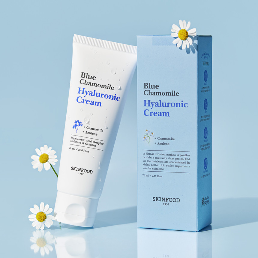 [할인광/2개 블루 캐모마일 히알루로닉 수분 크림 70ml 2개 사진 3
