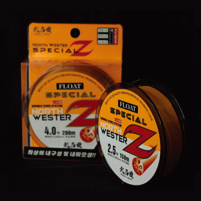 북서풍 스페셜Z 플로팅 바다 원줄 오렌지 나일론 감성돔 벵에돔 참돔 3호, 150m