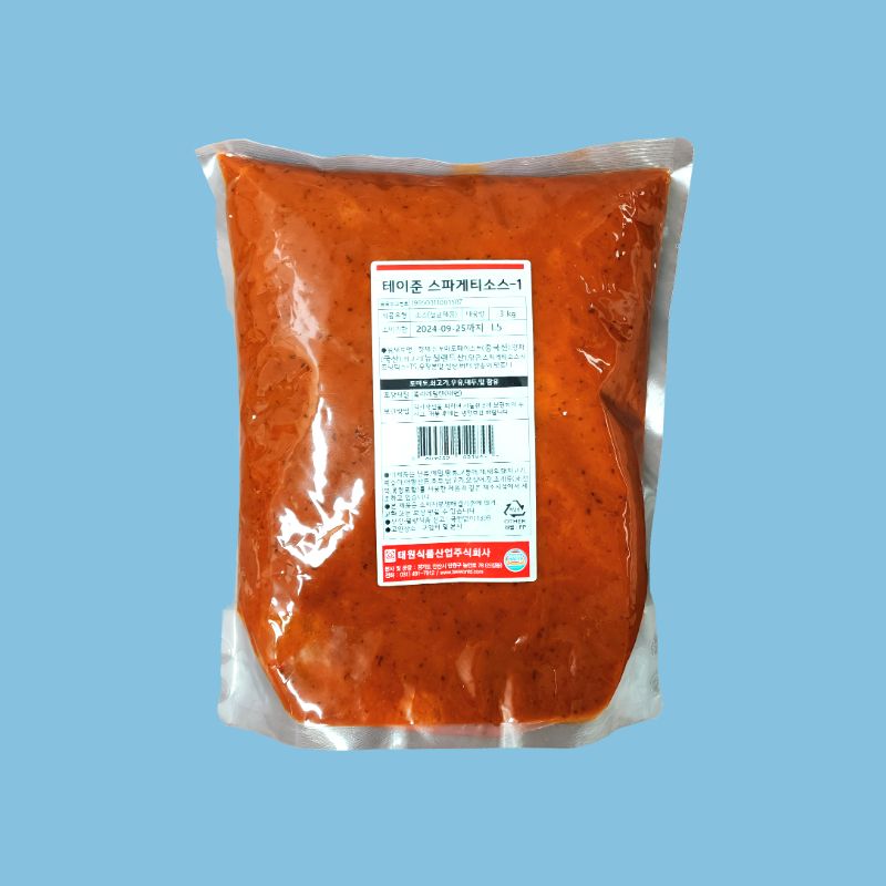 태원식품 테이준 스파게티소스 3KG 5봉지 BOX - 상세 이미지 2