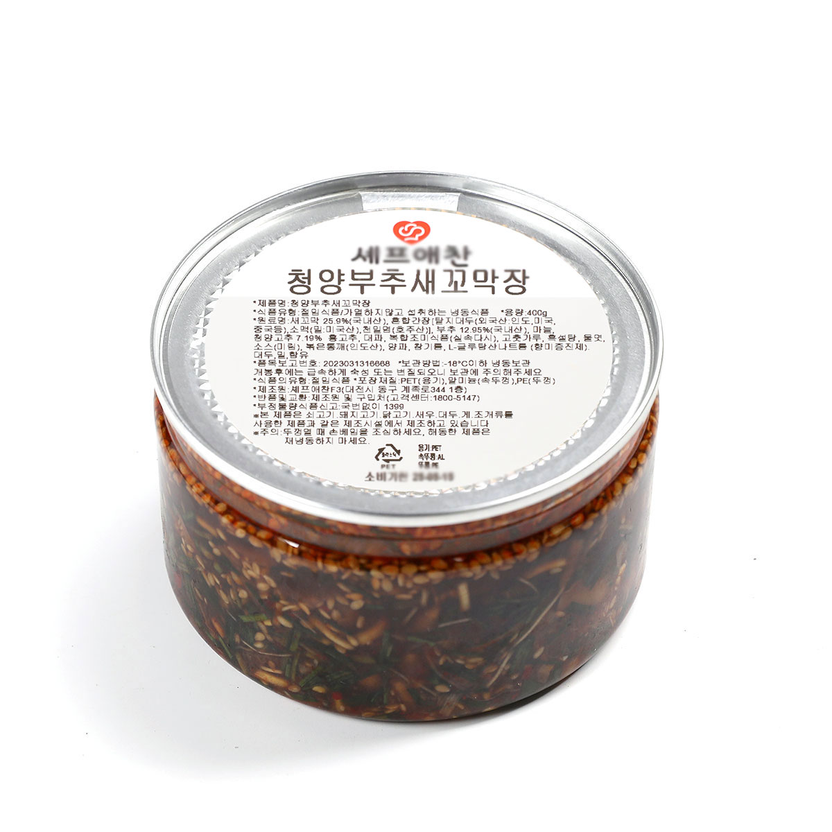 셰프애찬 달래 새 꼬막장 400g/캔