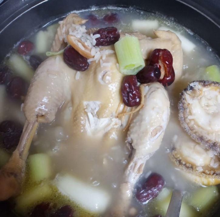 [보양맛집]해와바다 찹쌀 한방 삼계탕 1.3kg 2인분 /백숙 인삼삼계탕 10가지 한방재료 초복 중복 말복 - 상세 이미지 5