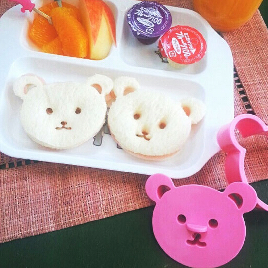 도시락꾸미기 빵도장 미니샌드위치틀 식빵틀 고양이 자동차 모양 햄치즈 식빵 커터 7종 - 상세 이미지 3