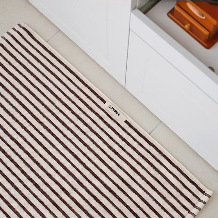 까사베르데 호텔식 런던 스트라이프 선염 코마사 타월발매트 화장실/싱크대/매트/발수건