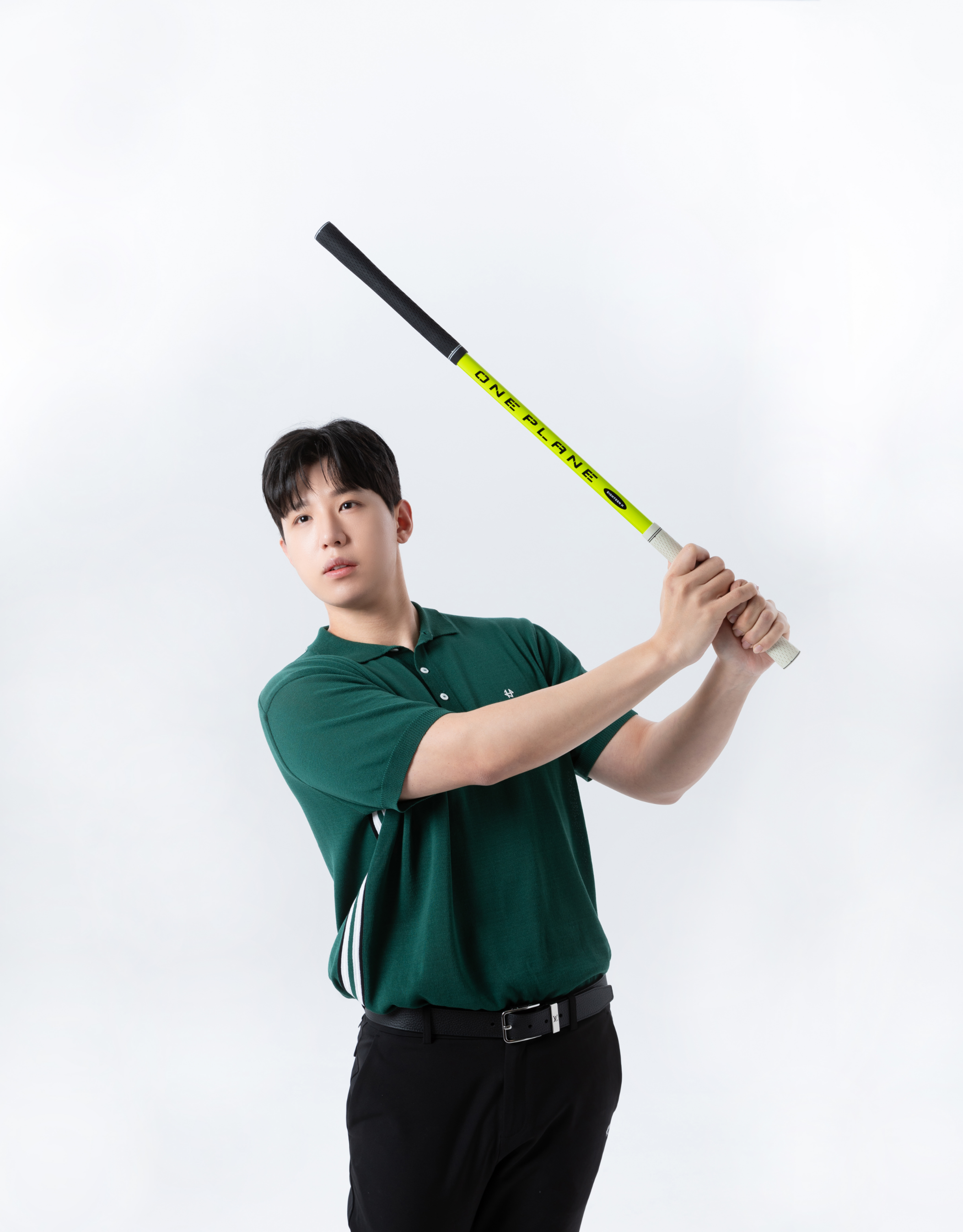 원플레인 에이틴에이치 허석프로 레이저 골프스윙연습기 실내연습 연습용품 도구 이미지 3