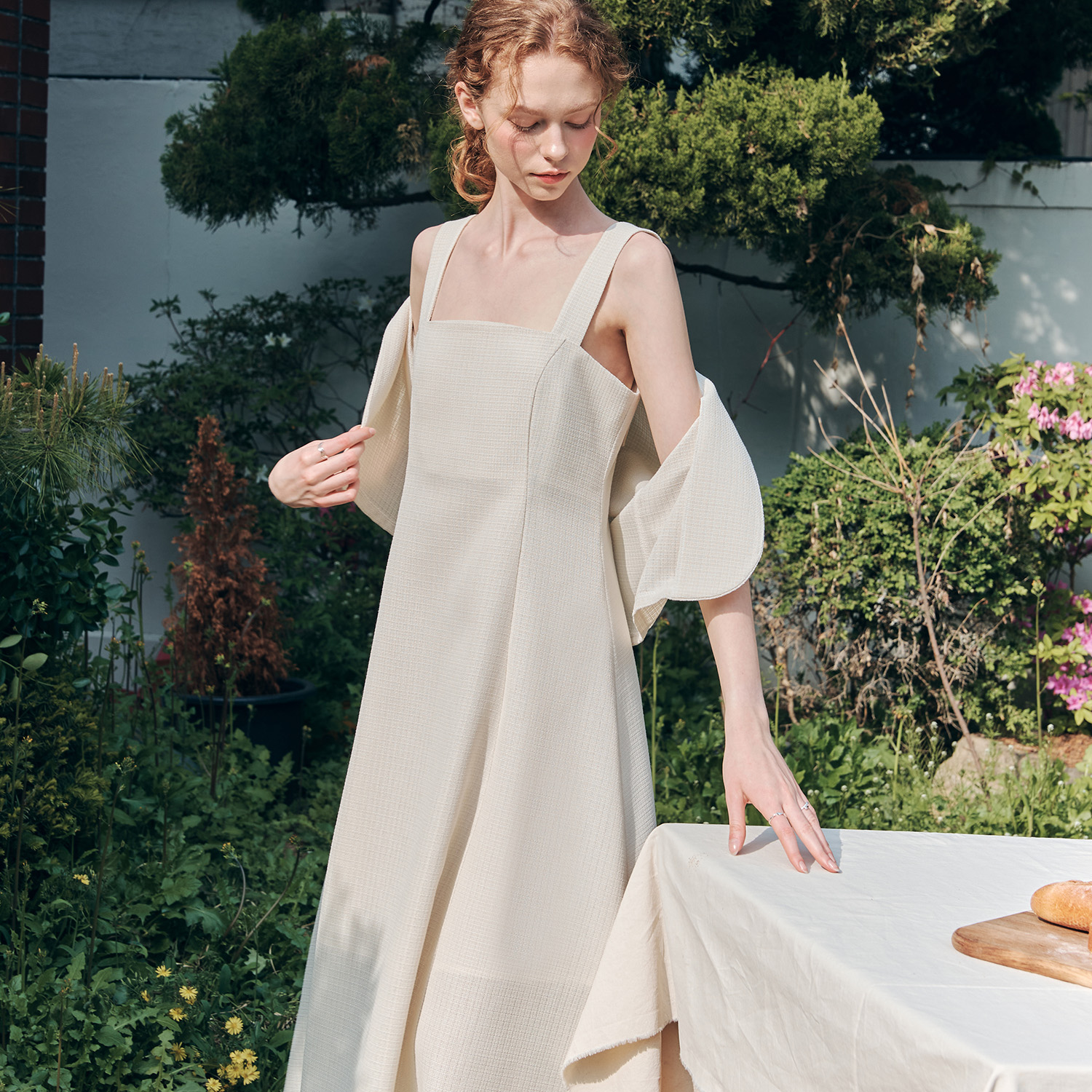 [제로스트릿] 볼레로 롱 원피스 세트 BOLERO LONG ONEPIECE SET / IVORY - 상세 이미지 2