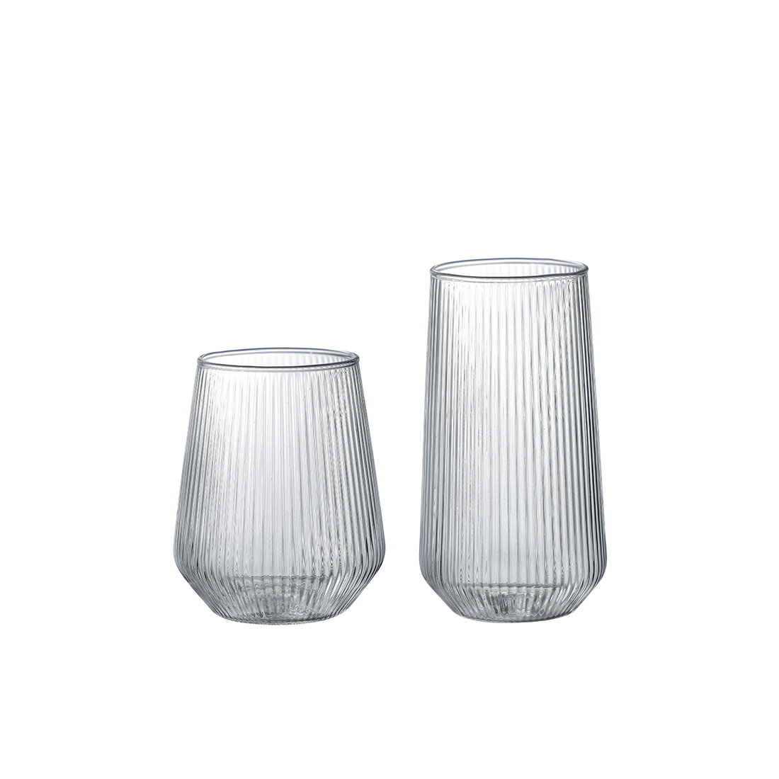 [마린] 플리츠 내열유리컵 500ml, 2개 이미지 6