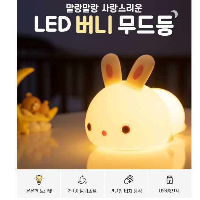 아기방조명 특이한무드등 아기수면등 캐릭터무드등 - 상세 이미지 3