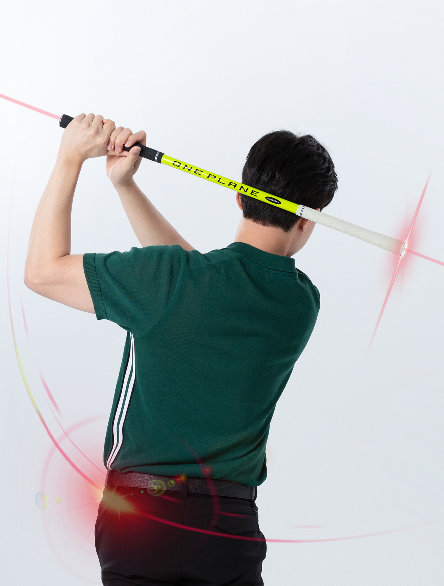 원플레인 에이틴에이치 허석프로 레이저 골프스윙연습기 실내연습 연습용품 도구 이미지 4