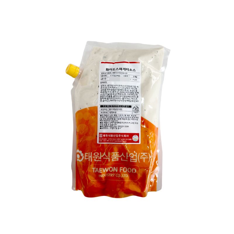 태원식품 화이트 스파게티소스 2KG 5봉지 BOX - 상품 이미지