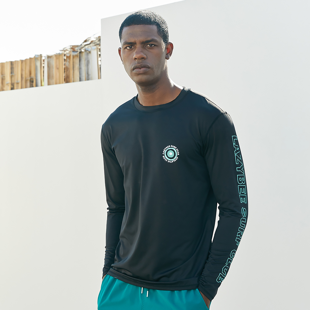 여성 남자 스트링 래쉬가드 루즈핏 상의 비치웨어 체형커버 오버핏 빅사이즈 스윔웨어