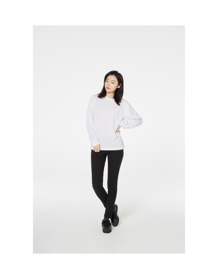 드라이 라운드 긴팔 티셔츠 (기능성) 이미지 3