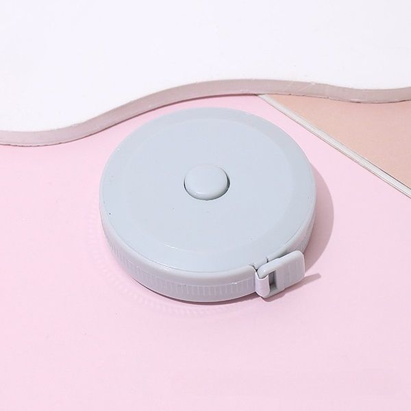 파스텔 미니 줄자 1.5m 피팅 다이어트 휴대용 양면 인치 허리 - 상세 이미지 4