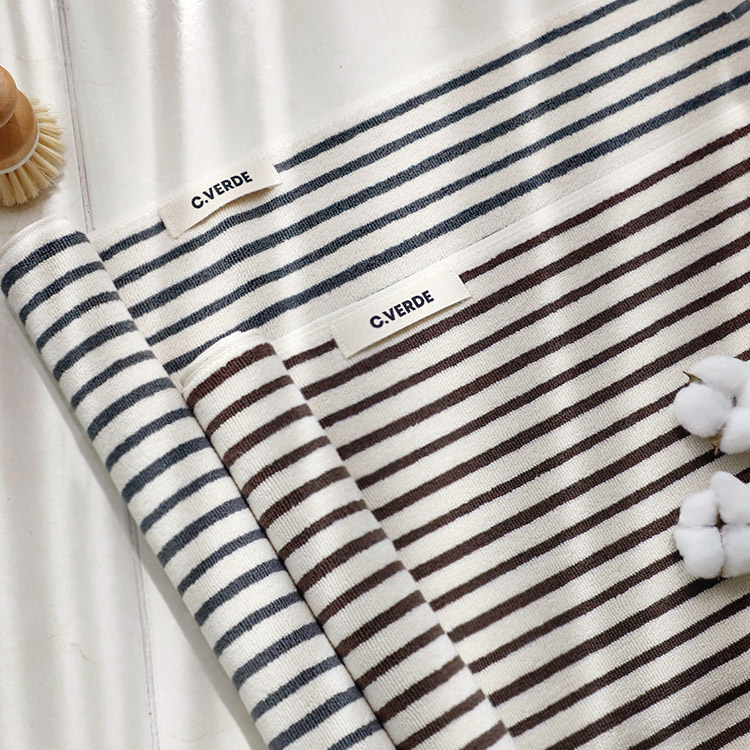 까사베르데 호텔식 런던 스트라이프 선염 코마사 타월발매트 화장실/싱크대/매트/발수건