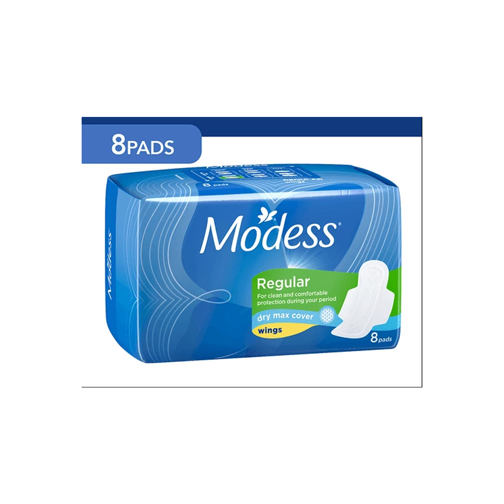 모데스 레귤러 드라이 맥스 커버 Modess Regular Dry Max Cover with Wings | 8pcs : 대박 백화점 구매대행