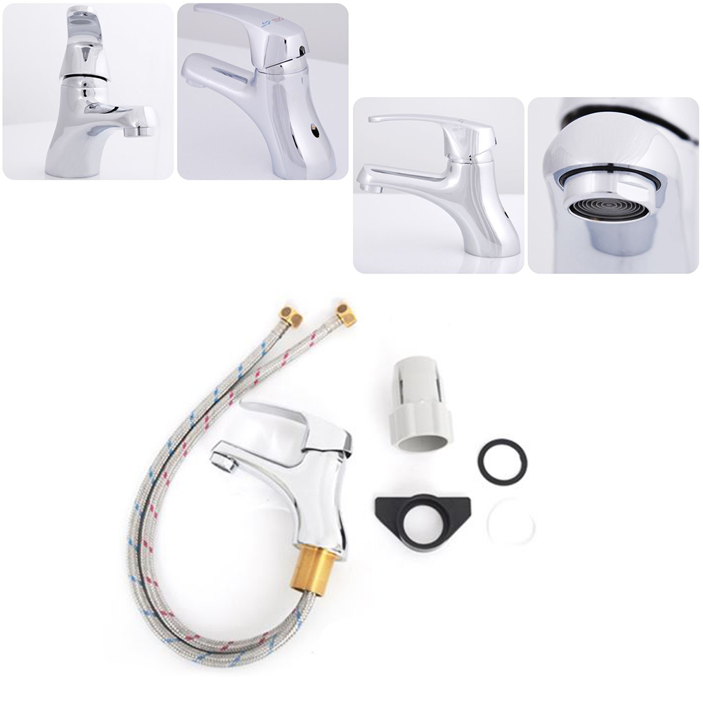 원터치 세면대 수전세트 가정용 냉온조절 원홀 욕실 수도꼭지