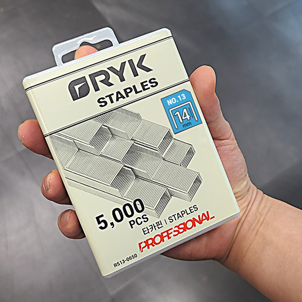 RYK 라이크 건타카핀 NO 13 손타카핀 타카심 14mm 5000pcs 하드케이스 대용량 RS13-1450 - 상세 이미지 2