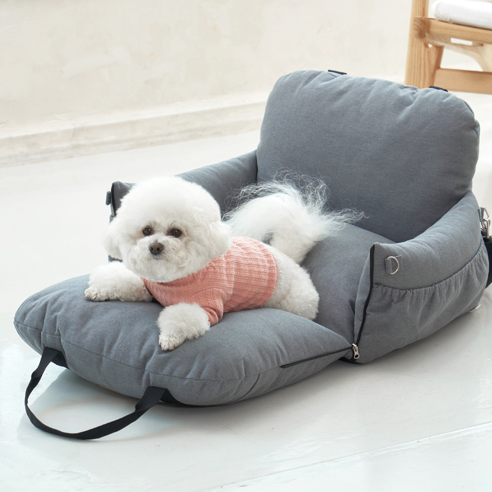 개과천선 코튼 강아지 카시트 드라이빙킷 차시트 이동장 분리세탁 외출용품 여행