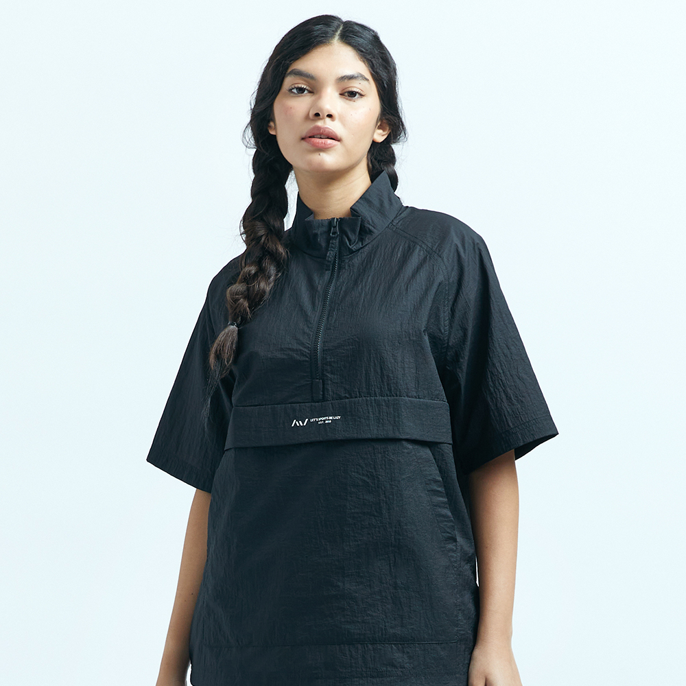 에어브리드 여성 아노락 자켓 블랙