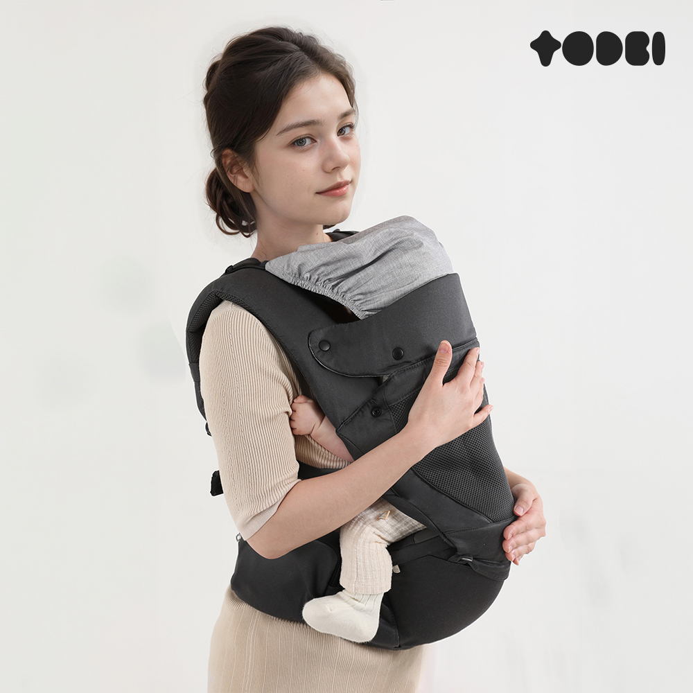 [토드비] 스누킨 베이비 힙시트 캐리어 아기띠 차콜