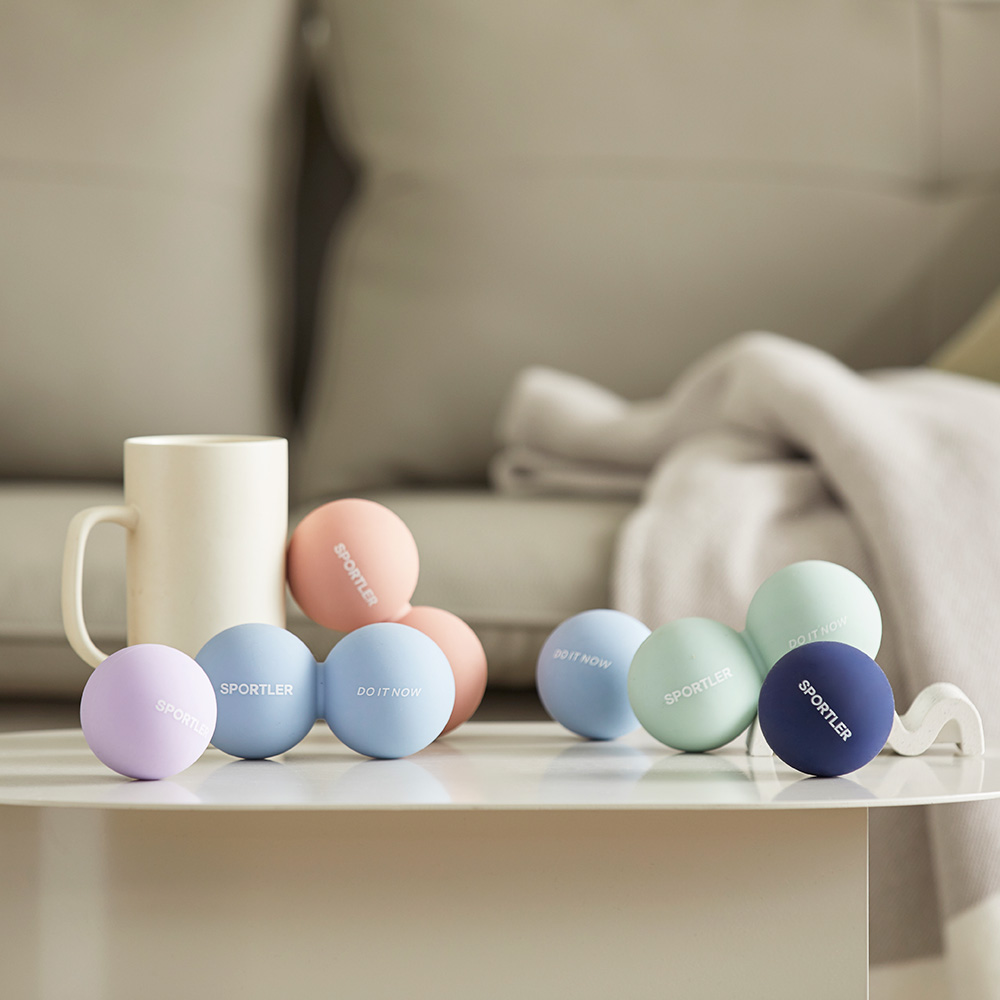 스포틀러 실리콘 마사지볼 싱글 지압 라크로스 어깨 목 허리 요가 필라테스 발바닥 안마