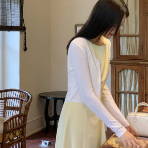 (국내제작)(쿨링가디건살안타템만능코디) 레나브 린넨 베이직 크롭 가디건 ... 착용 후기 | 사이즈/핏 총정리 - 상품 이미지 2