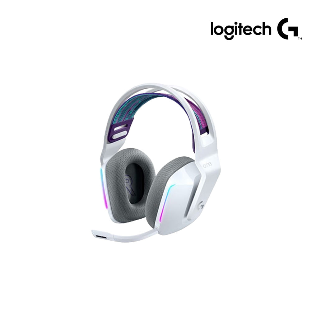 [헤드셋파우치 증정] 로지텍코리아 공식 G733 LIGHTSPEED 무선 게이밍 헤드셋 화이트 - 상세 이미지 2
