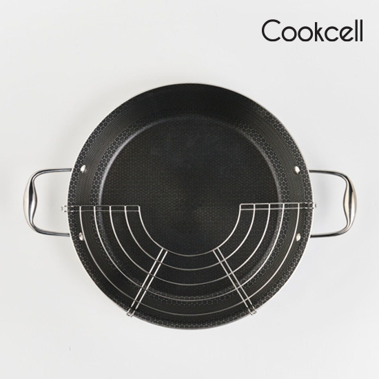 쿡셀 빠에야팬 멀티 프라이팬 36cm 뚜껑 세트 - 상세 이미지 5