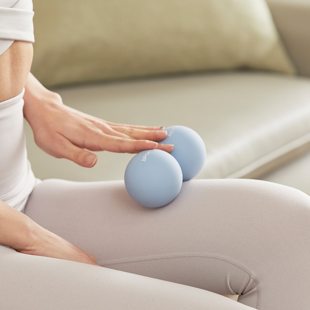 스포틀러 실리콘 마사지볼 더블 지압 라크로스 어깨 땅콩 요가 필라테스 안마 스트레칭