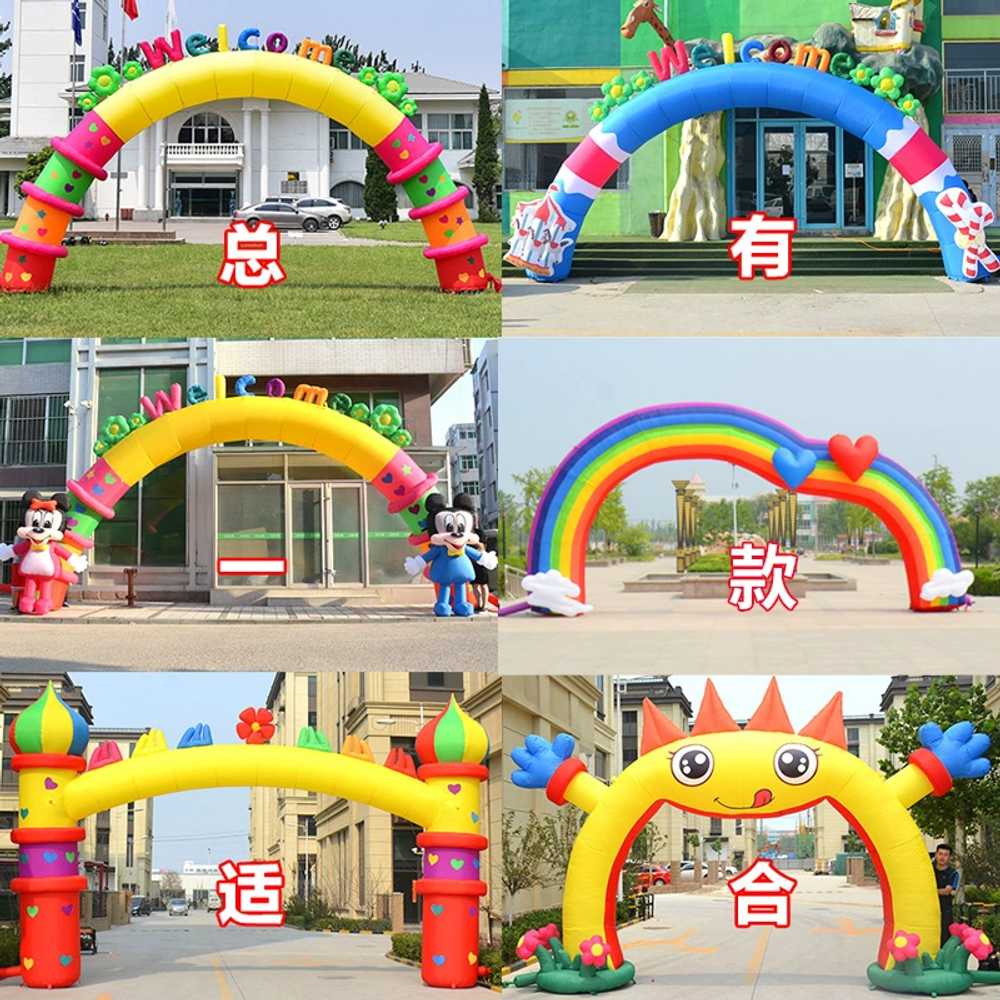 에어아치 축제 입구 개업 공기 벌룬 풍선문 이벤트 6m 웰컴 도어 - 상세 이미지 5