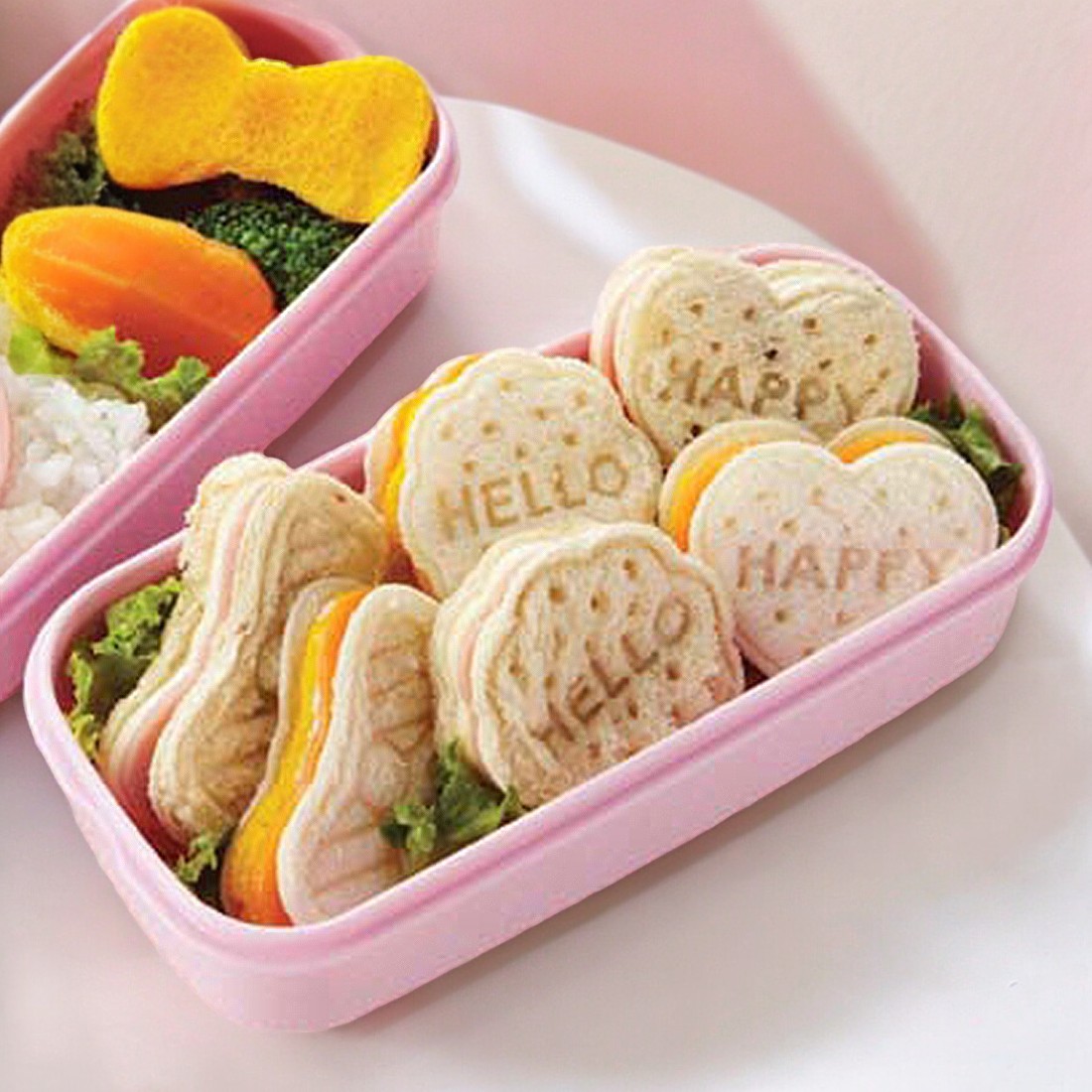 도시락꾸미기 빵도장 미니샌드위치틀 식빵틀 고양이 자동차 모양 햄치즈 식빵 커터 7종