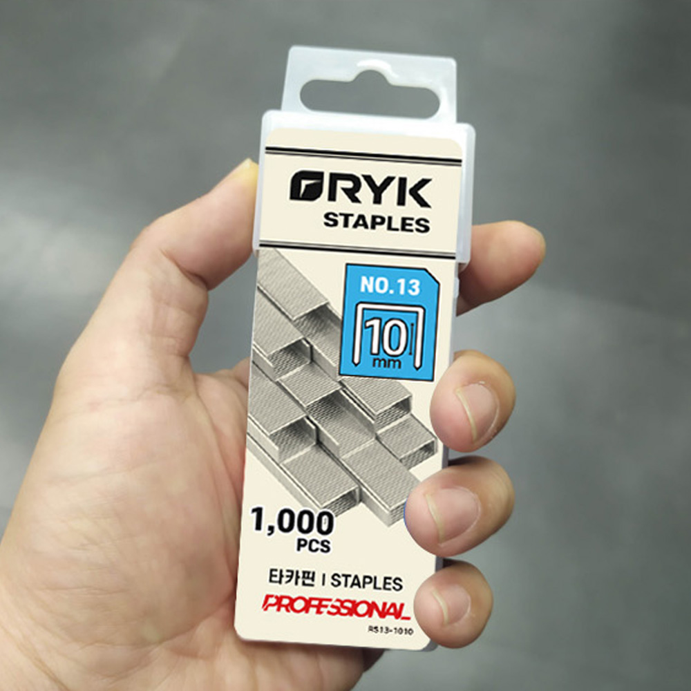 RYK 라이크 건타카핀 NO 13 손타카핀 타카심 10mm 1000pcs 하드케이스 RS13-1010 - 상세 이미지 2