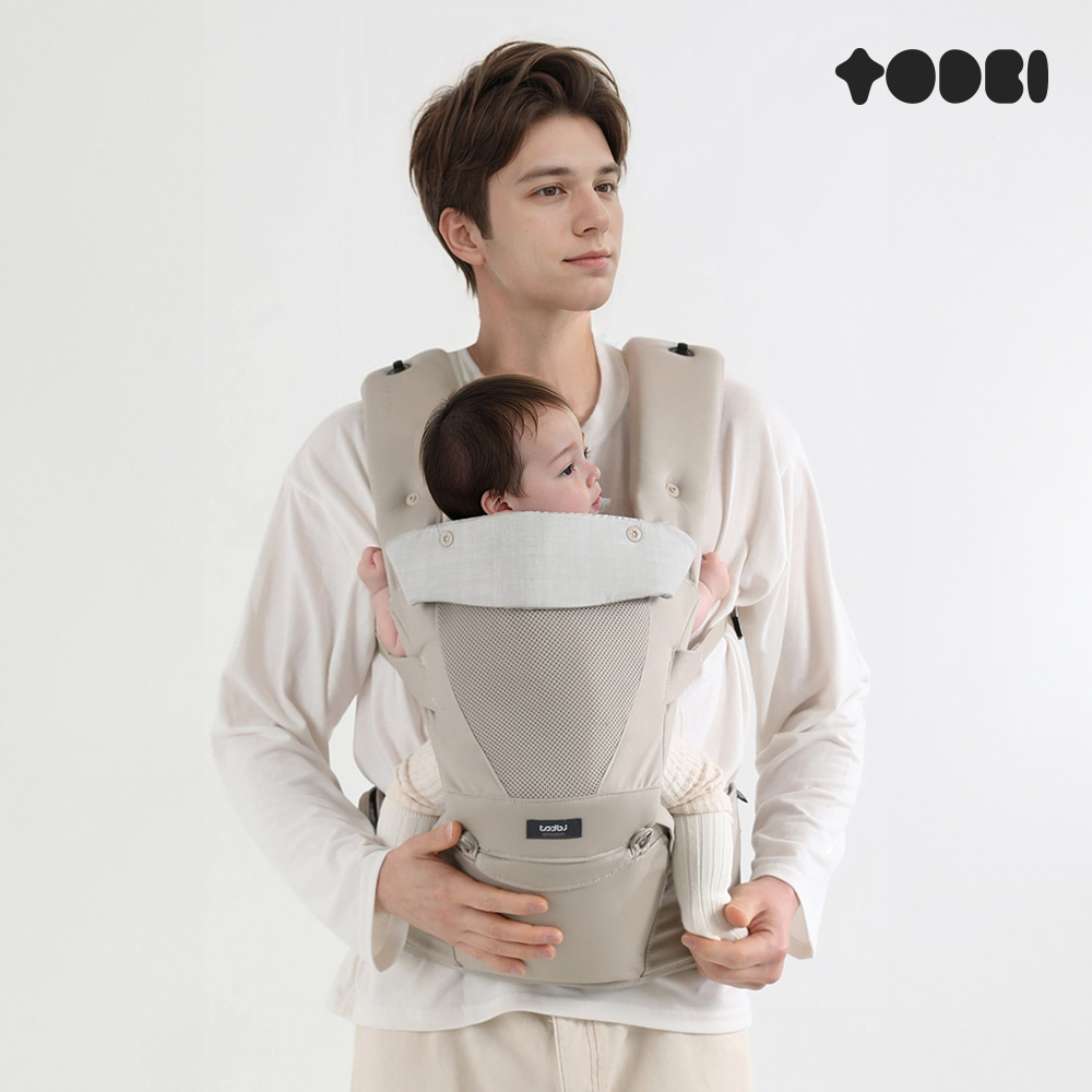 [토드비] 스누킨 베이비 힙시트 캐리어 아기띠 베이지