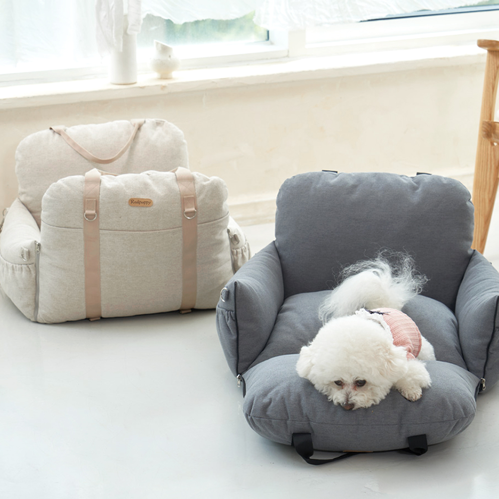 개과천선 코튼 강아지 카시트 드라이빙킷 차시트 이동장 분리세탁 외출용품 여행