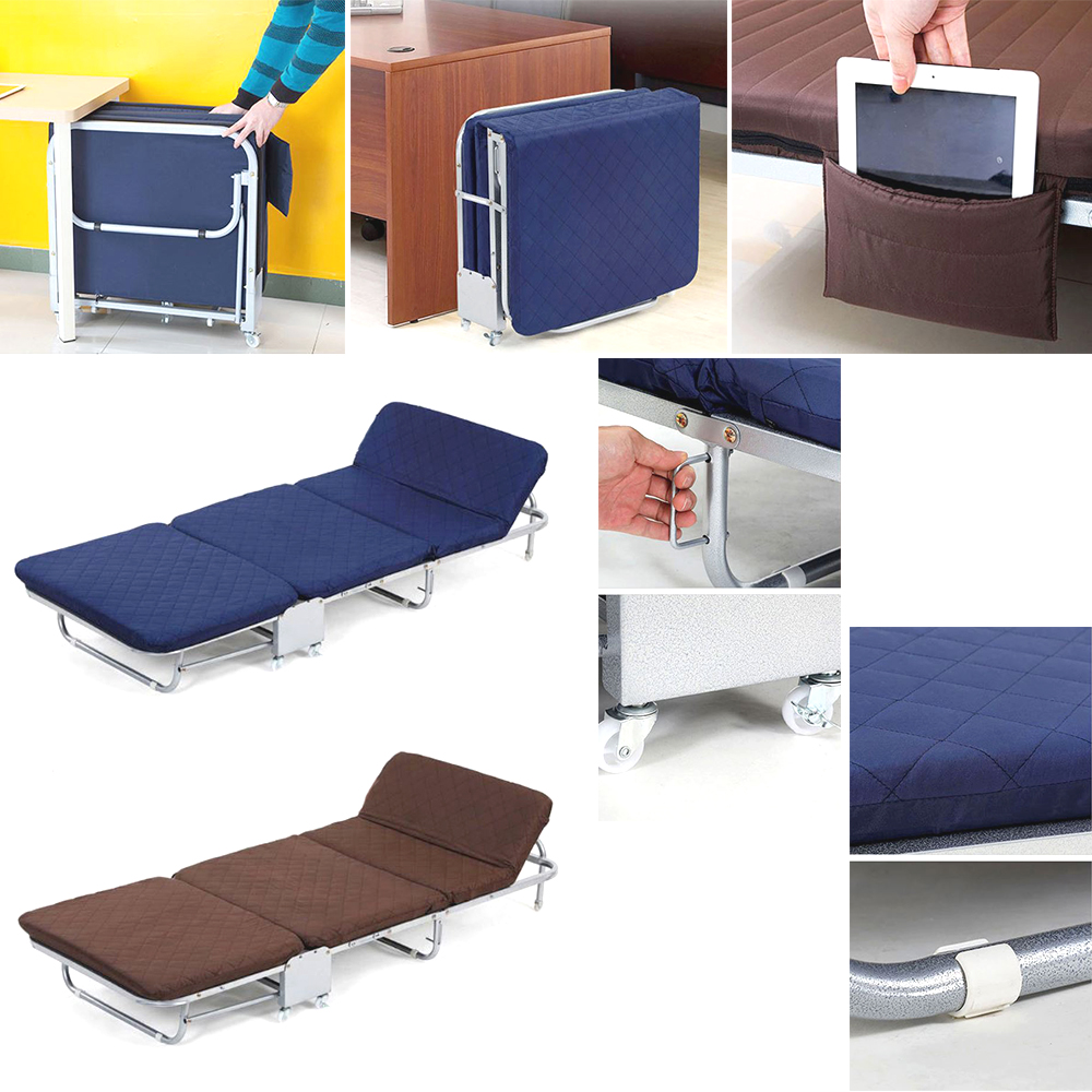 접이식 1인용 침대 이동식 각도조절 간이 3단 낮잠 베드