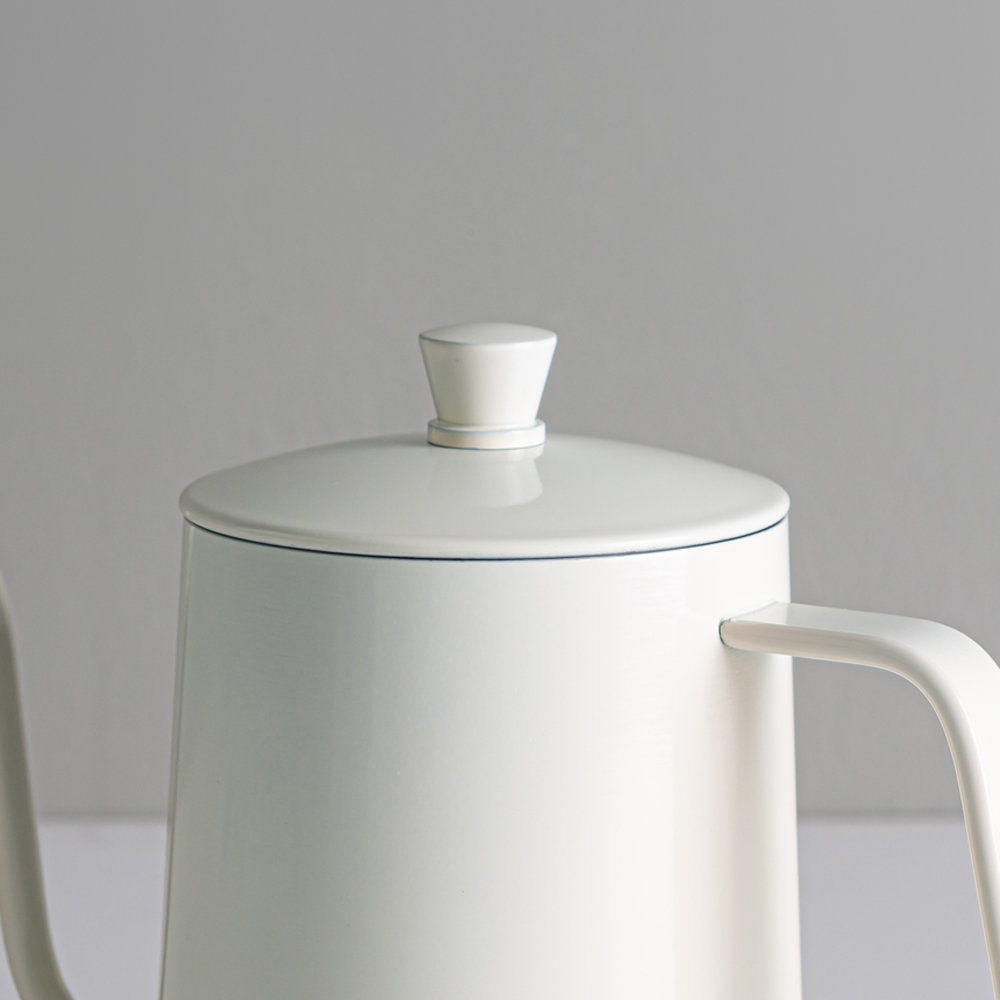 칼딘 데일리 홈 카페 핸드드립 주전자 테프론 드립포트 600ml, 아이보리 이미지 8