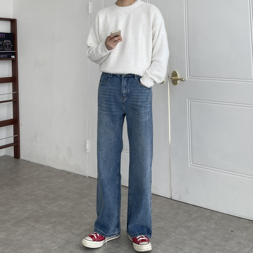 남자밴딩청바지 남자흑청바지 이미지 4