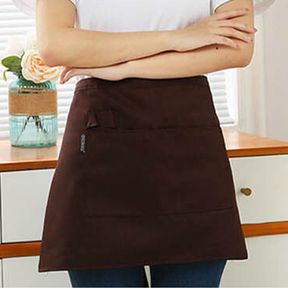 홀앞치마 허리랩 홀서빙 짧은 미니 바리스타 카페 반앞치마