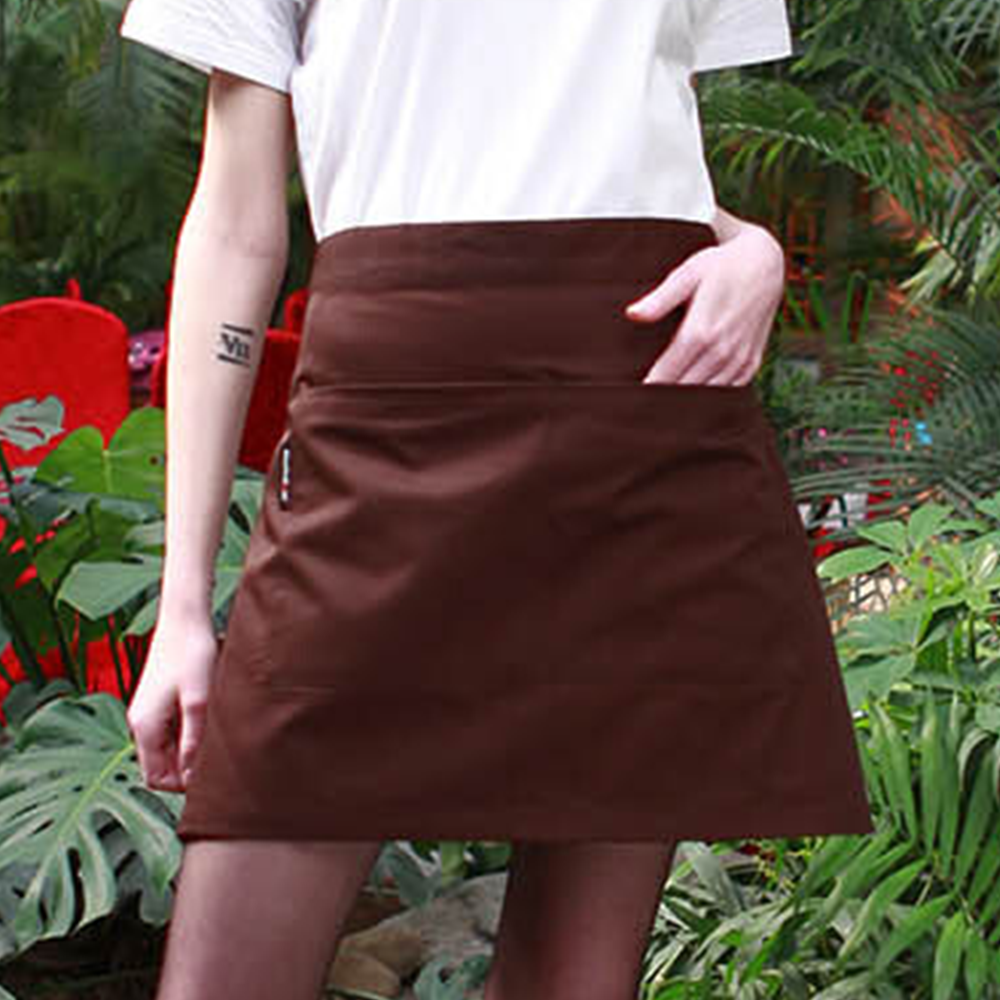 홀앞치마 허리랩 홀서빙 짧은 미니 바리스타 카페 반앞치마
