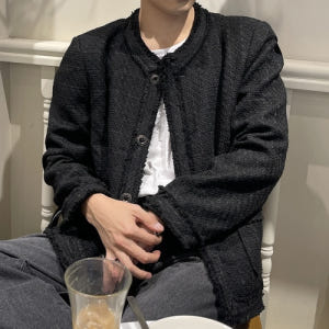 남자트위드자켓 남자크롭자켓 착용 후기 | 사이즈/핏 총정리 - 상품 이미지 3