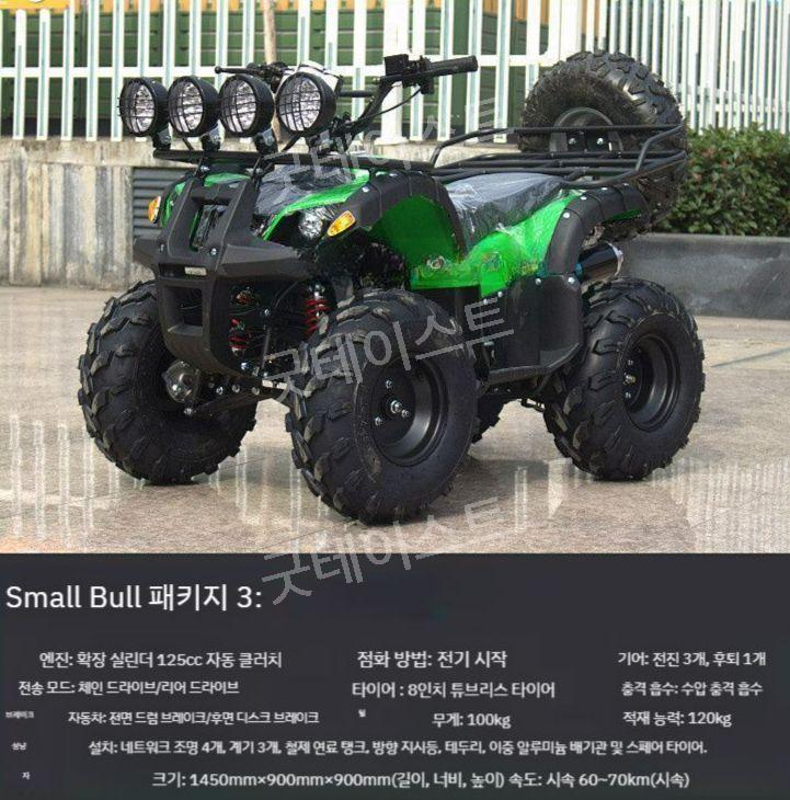 ATV 소형 산악 오토바이 바이크 125cc 성인용 사발이 레저