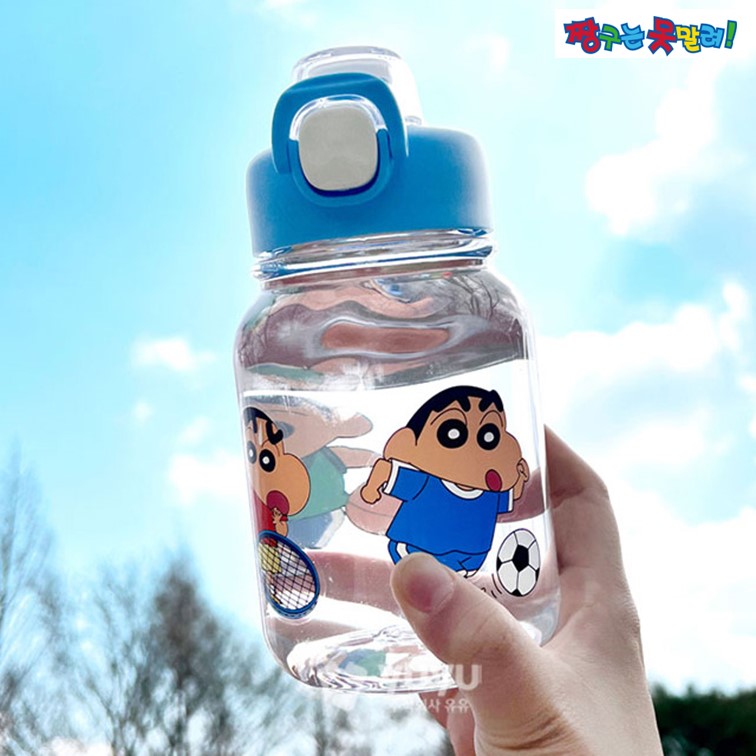 짱구 물통 물병 빨대형 보틀 손잡이 695ml 스포츠짱구 - 상세 이미지 4