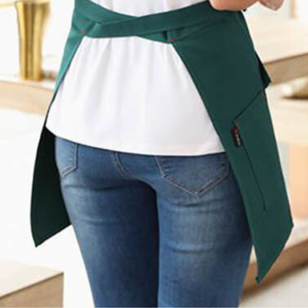 홀앞치마 허리랩 홀서빙 짧은 미니 바리스타 카페 반앞치마