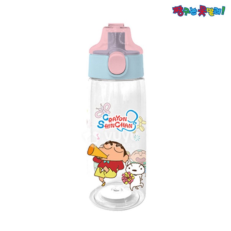 짱구 물통 물병 빨대형 보틀 600ml 원터치 보틀 - 상세 이미지 2