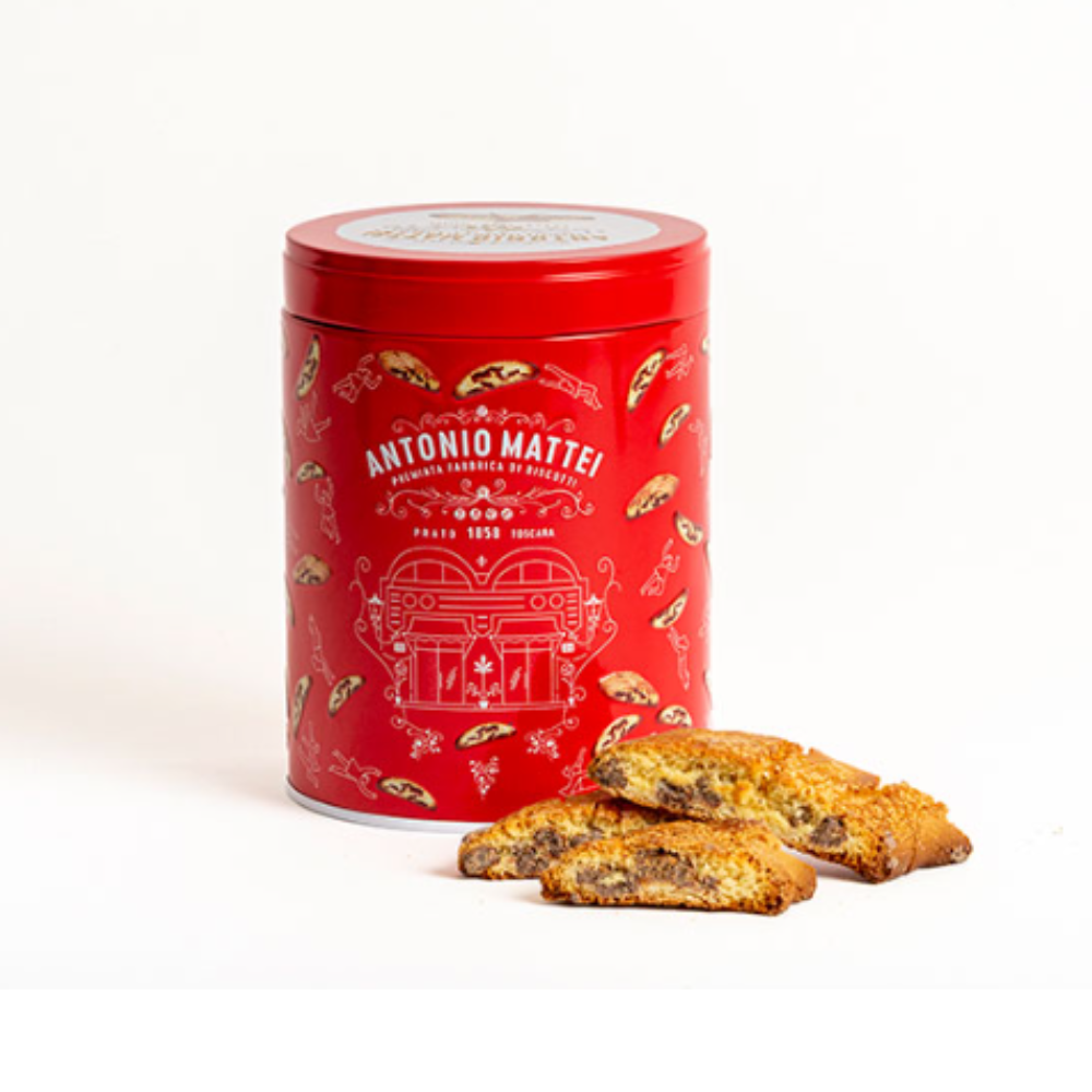 다크초코 비스코티 125g 틴케이스 _레드 - 상품 이미지