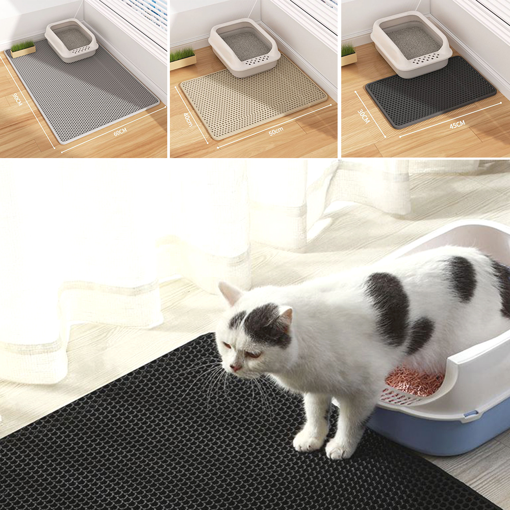 고양이 모래 매트 반려 벌집 토퍼 바닥 발판 미끄럼방지 소음 패드