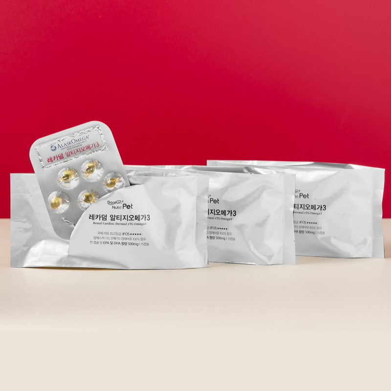 바른뉴트리펫 레카덤 알티지 강아지 오메가3 피부 심장 관절 영양제 고양이