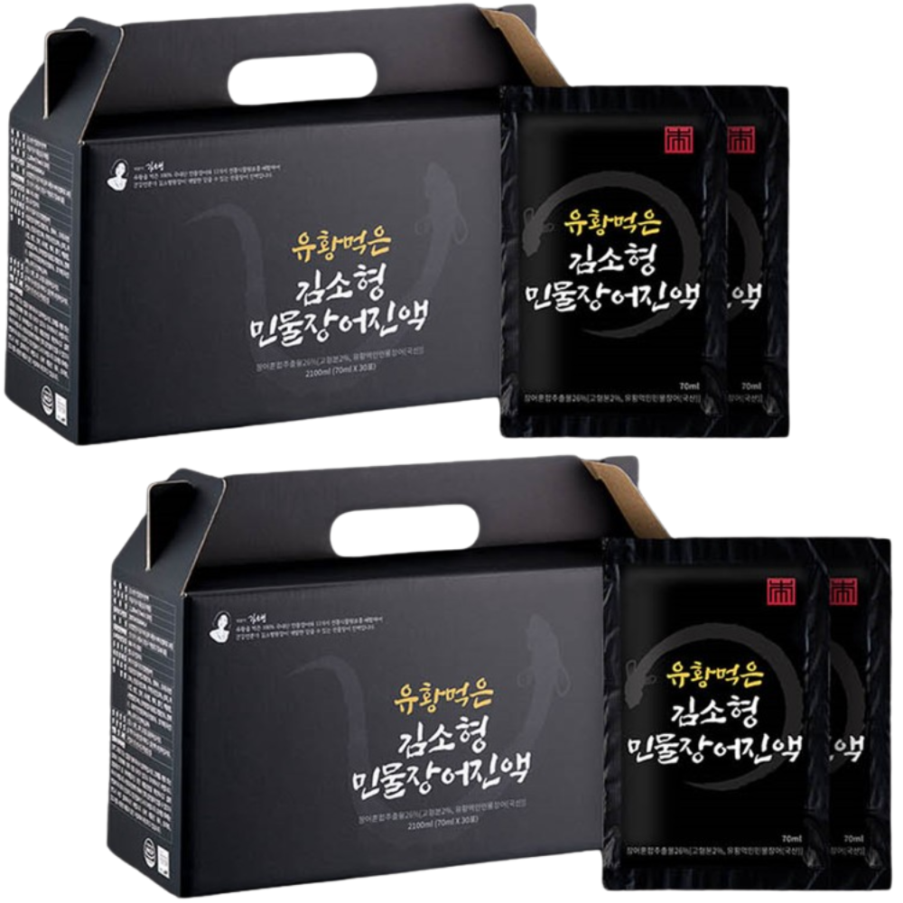 김소형 민물장어 진액 엑기스 즙 70ml 30포 2박스 유황 생강 오가피 숙지황 천궁 - 메인 이미지