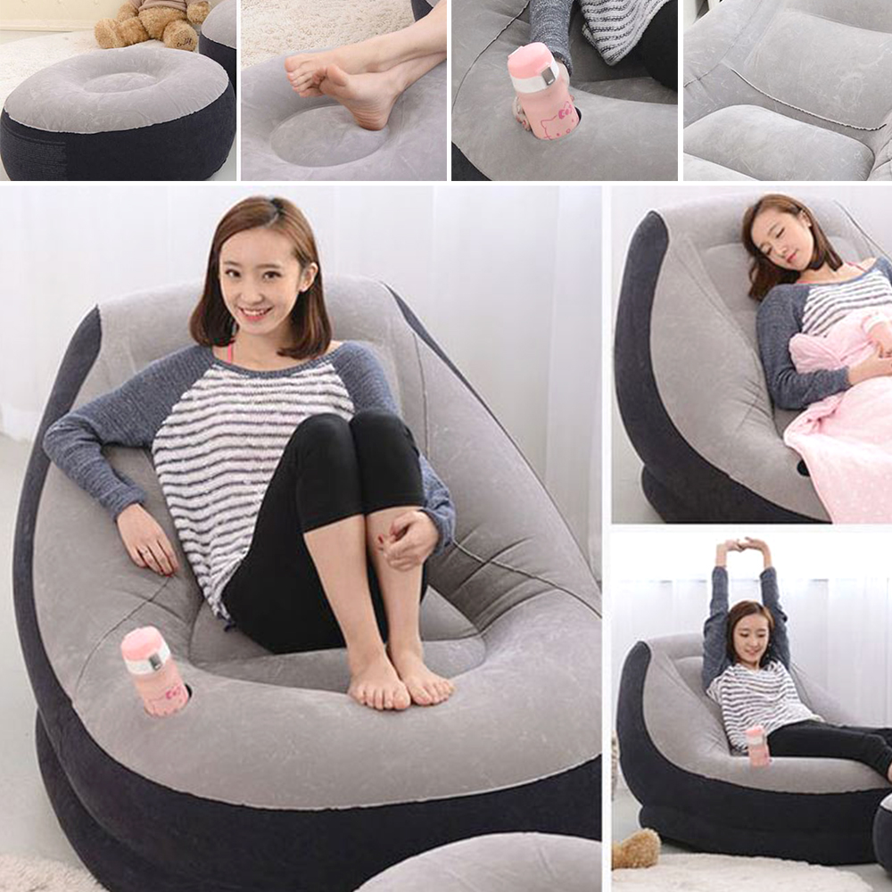 편안한 엠보싱 에어소파세트 다용도 실내 1인용 컵홀더 안락쿠션